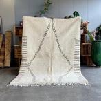 Groot nieuw Marokkaans Berber wit wollen tapijt - Vloerkleed, Huis en Inrichting, Nieuw