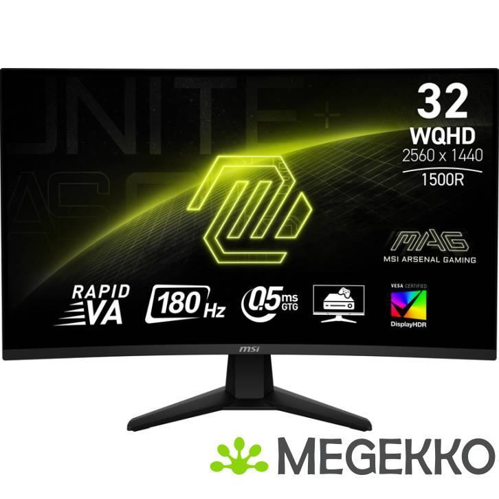 MSI MAG 32CQ6F 32  Quad HD 180Hz Curved VA Gaming monitor, Computers en Software, Overige Computers en Software, Nieuw, Verzenden