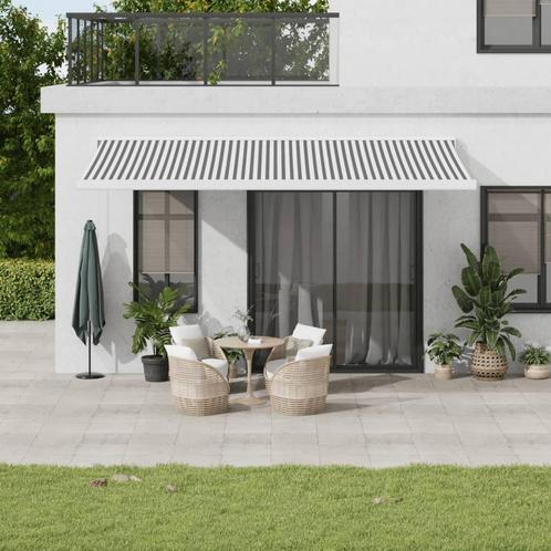 vidaXL Luifel uittrekbaar 5x3 m stof en aluminium antraciet, Tuin en Terras, Zonneschermen, Nieuw, Verzenden