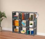 Opbergkast | Boekenkast | Organizer | 110x30x110 | Zwart, Verzenden