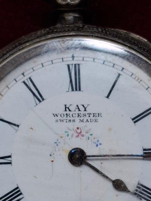 Zakhorloge KAY Worcester Swiis Made en dubbele zilveren, Handtassen en Accessoires, Horloges | Heren