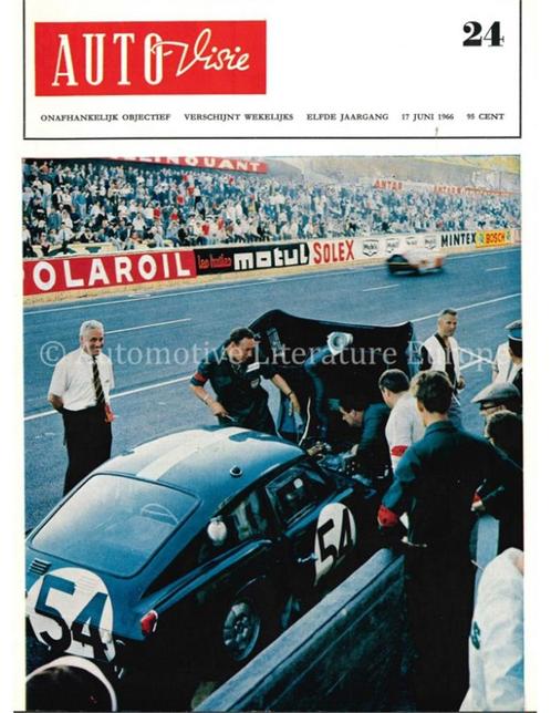 1966 AUTOVISIE MAGAZINE 24 NEDERLANDS, Livres, Autos | Brochures & Magazines