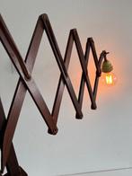 Wandlamp - teakhout - Vintage Schaarlamp