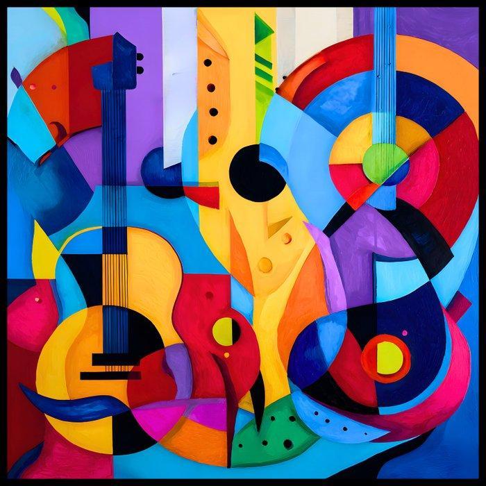 Marta Ellie (1985) - Polychrome Rhythm XXL, Antiek en Kunst, Kunst | Schilderijen | Modern