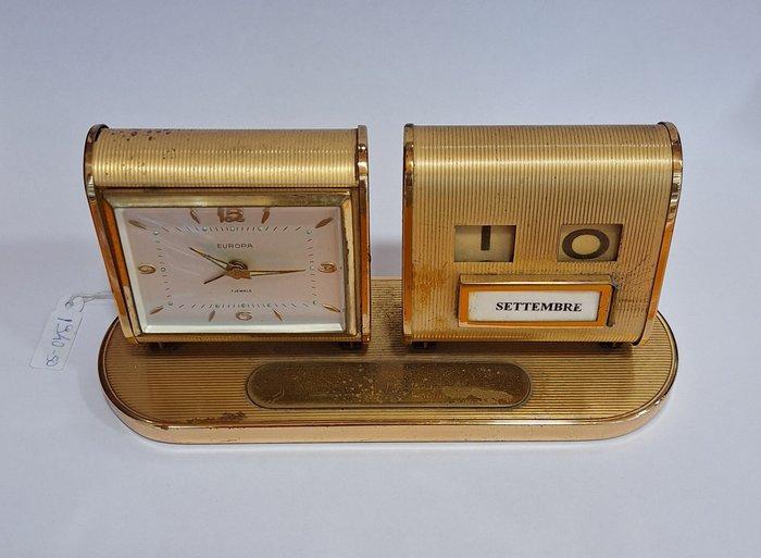 Bureauklok - Europa - Messing - 1950-1960 - Meccanico 7, Antiek en Kunst, Antiek | Klokken