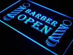 Kapper barber open neon bord lamp LED verlichting reclame li, Verzenden