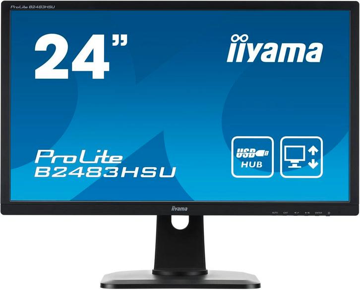 Iiyama Iiyama ProLite B2483HSU-B1DP B-Grade, Informatique & Logiciels, Moniteurs, Enlèvement ou Envoi