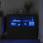 vidaXL Bijzetkastjes met LED-verlichting 2 st bewerkt hout, Huis en Inrichting, Verzenden, Nieuw