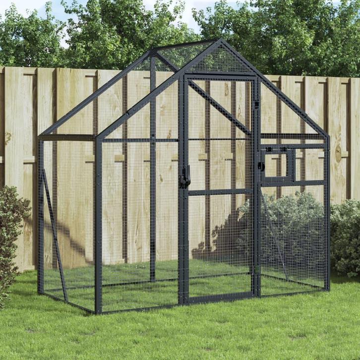 Alu Voliere 185cm H | OP = OP | Goedkoopste, Tuin en Terras, Vogelhuisjes en Vogelbaden, Nieuw, Verzenden