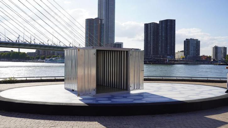 Cache poubelle extérieur en acier galvanisé, Doe-het-zelf en Bouw, Containers