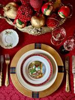 Adamascado jacquard bloemen tafelkleed voor grote tafels,, Antiek en Kunst