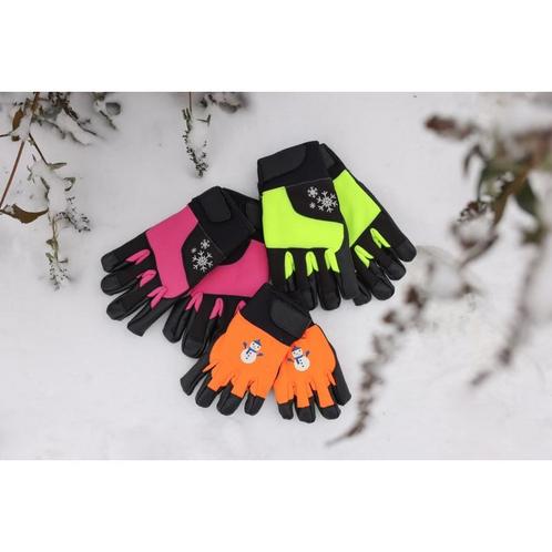 Handschoen mini winter - 8 tot 11 jaar - geel / zwart -, Tuin en Terras, Werkkleding, Nieuw