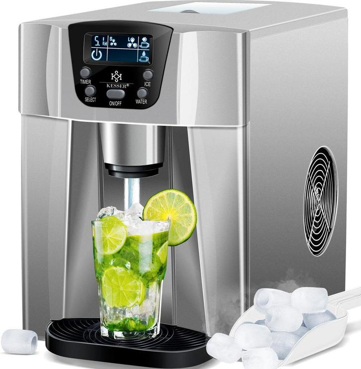 IJsblokjesmachine – 12kg/24 uur – IJsmachine - IJsblokjesmak, Huis en Inrichting, Woonaccessoires | Overige, Verzenden