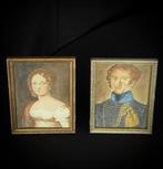 Onbekende kunstenaar - Pair of portraits, copies in the 19th