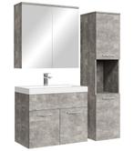 Badkamermeubel Set Montreal 60 cm Beton Grijs Badmeubel, Verzenden, Nieuw