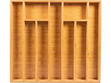 Veiling - Grote Bestekbak Bamboe 51x47x5cm beschikbaar voor biedingen