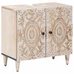 vidaXL Wastafel kabinet voor de badkamer Wit 62 x 33 x 58 cm, Verzenden, Nieuw