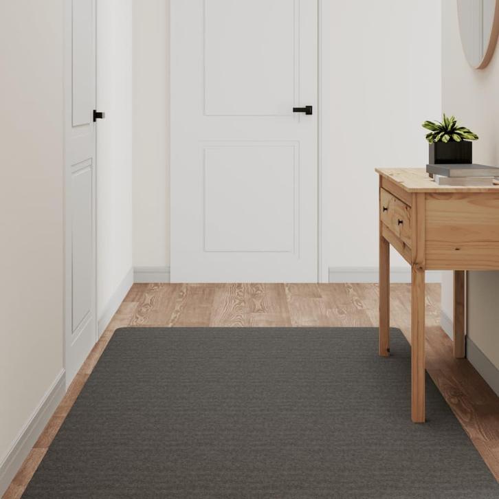 vidaXL Tapijtloper 100x180 cm antracietkleurig, Huis en Inrichting, Stoffering | Tapijten en Vloerkleden, Nieuw, Verzenden