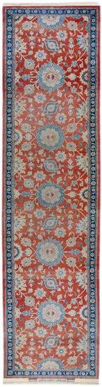 Isfahan - Loper - Gesigneerd - Vloerkleed - 409 cm - 102 cm, Nieuw