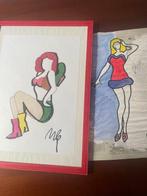 Marco Lodola (1955) - Pin-up - 42x30 cm + Omaggio, Antiek en Kunst