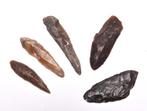 Vroeg-neolithisch Vuursteen 5 messen/bladspitsen