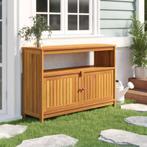 vidaXL Tuinwandtafel 110x35x75 cm massief acaciahout, Tuin en Terras, Verzenden, Nieuw