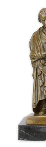 Sculpture, Bronze statue of a classical composer - 30 cm -, Antiquités & Art