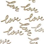 Love Tafelconfetti Hout 5,5cm 25st, Verzenden, Nieuw