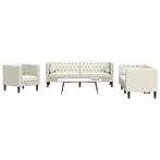 vidaXL 3-delige Loungeset Chesterfield met bolsters fluweel, Huis en Inrichting, Verzenden, Nieuw