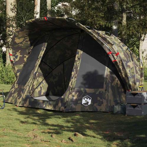 vidaXL Vistent 5-persoons waterdicht camouflage, Caravans en Kamperen, Tenten, Nieuw, Verzenden