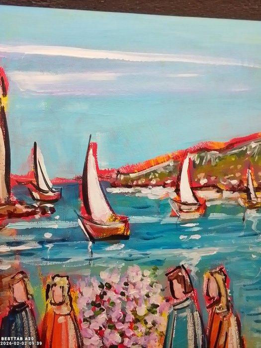 Joël Lhopital (XX-XXI) - Collioure, France, Antiek en Kunst, Kunst | Schilderijen | Klassiek