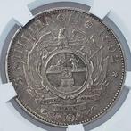 Zuid-Afrika. 5 Shillings 1892 ZAR Kruger Single Shaft SANGS, Postzegels en Munten