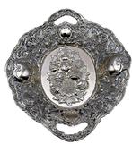 Fruitschaal - Rare Vintage German Silver-Plated Filigree, Antiquités & Art