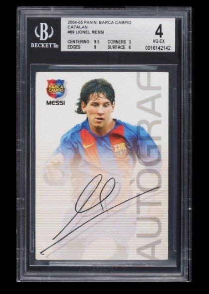 2004 Panini Megacracks Barça Campió Carte graduée #89 Lionel, Hobby & Loisirs créatifs, Jeux de cartes à collectionner | Autre