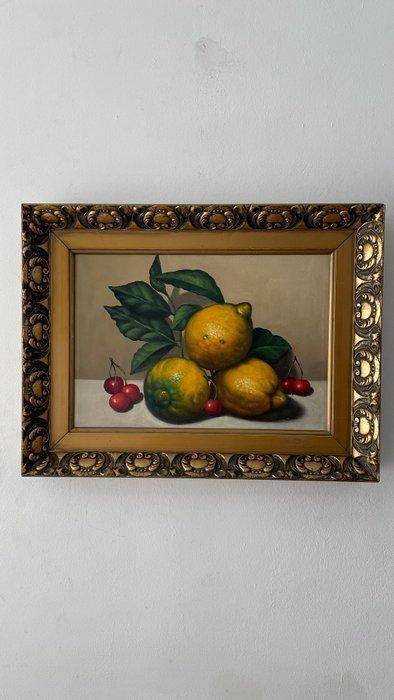 Italiaanse school (XX) - Ciliegie e limoni, Antiek en Kunst, Kunst | Schilderijen | Klassiek