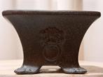 Bonsai schaal - 12x12x7,5cm - ongeglazuurd - Hoogte (boom):, Antiek en Kunst