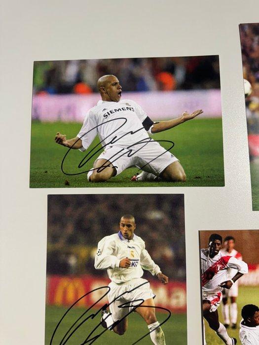 LOT - 4 Signed Photos - Roberto Carlos - Ondertekend (11 x 8, Verzamelen, Overige Verzamelen