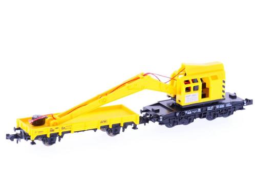 Schaal N Minitrix 13682 DB kraanwagenset         #1398, Hobby en Vrije tijd, Modeltreinen | N-Spoor, Overige typen, Gebruikt, Analoog