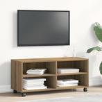 vidaXL TV Kast Bruin 90 x 35 x 40.5 cm Bewerkt hout, Huis en Inrichting, Kasten |Televisiemeubels, Verzenden, Nieuw