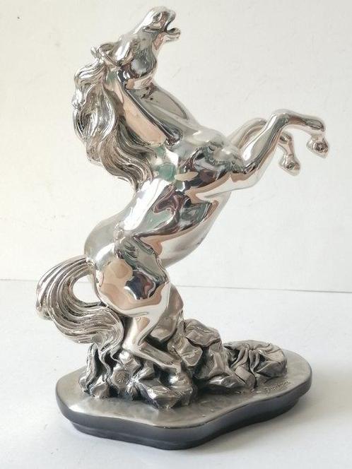 Ottaviani - Sculpture, Cavallo Rampante - 22 cm - Argento, Antiek en Kunst, Antiek | Zilver en Goud