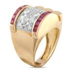 Ring - 18 karaat Roségoud, 18K roségouden 0.75ct diamant en