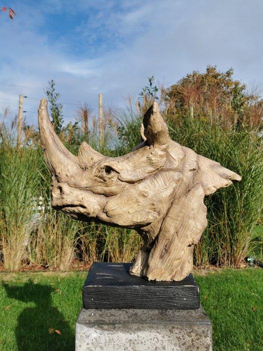 Beeldje - Rhino - Mgo, Antiek en Kunst, Kunst | Designobjecten