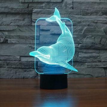 LED Sfeerverlichting Dolfijn - Touch-bediening 12, Verzenden
