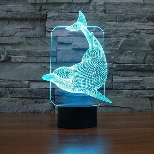 LED Sfeerverlichting Dolfijn - Touch-bediening 12, Maison & Meubles, Lampes | Autre, Envoi