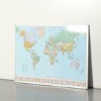 Officenow landkaart, Wereld, 132 x 95 cm, Articles professionnels, Aménagement de Bureau & Magasin | Fournitures de bureau, Ophalen of Verzenden