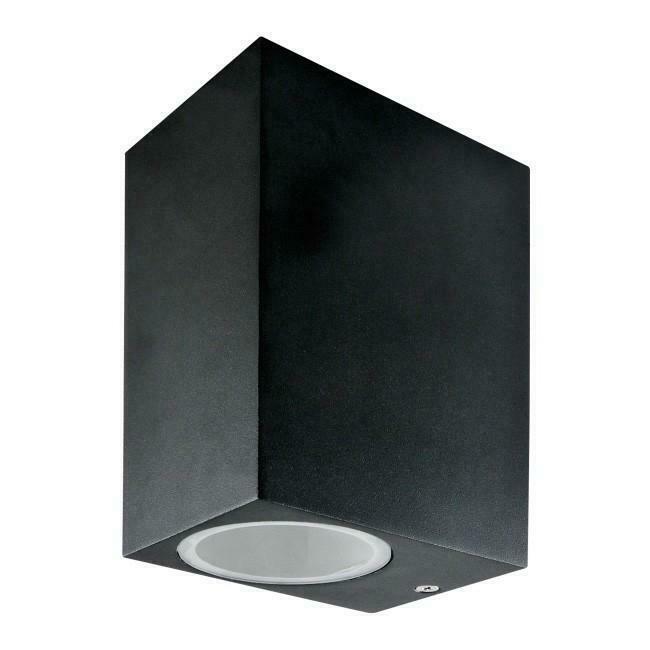 Tuin Lamp Boston Zwart Vierkant - 2x GU10 - Long, Tuin en Terras, Buitenverlichting, Verzenden