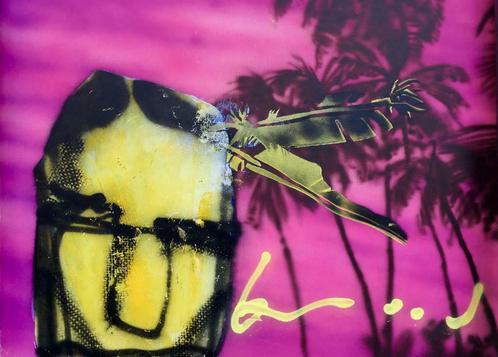 Herman Brood Zeefdruk: Pink Palm Indian, Antiek en Kunst, Kunst | Litho's en Zeefdrukken, Ophalen of Verzenden