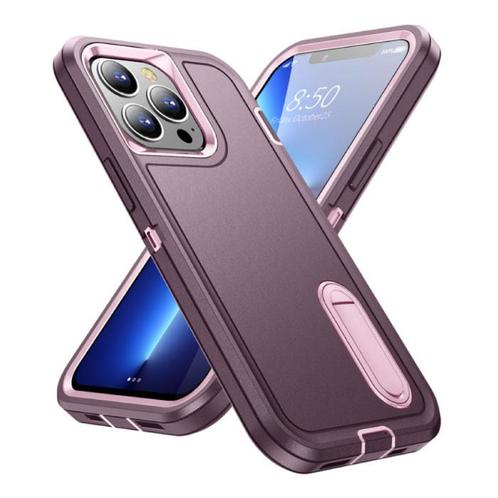 iPhone 11 Pro Armor Hoesje met Kickstand - Shockproof Cover, Télécoms, Téléphonie mobile | Housses, Coques & Façades | Apple iPhone