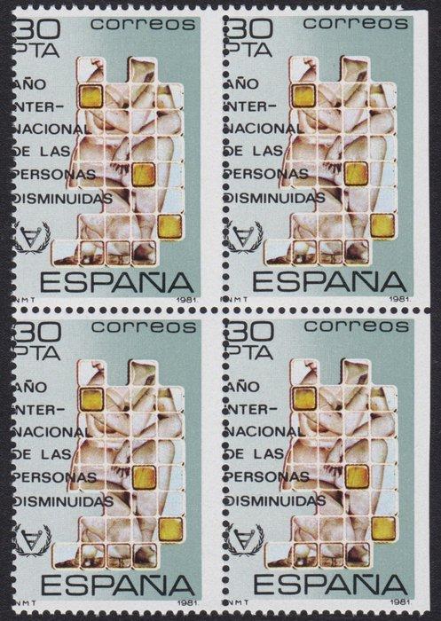 Spanje 1981 - Internationaal Jaar van de Gehandicapten. 30, Postzegels en Munten, Postzegels | Europa | Spanje
