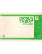 1980 DATSUN CHERRY (N10 SERIE) INSTRUCTIEBOEKJE NEDERLANDS